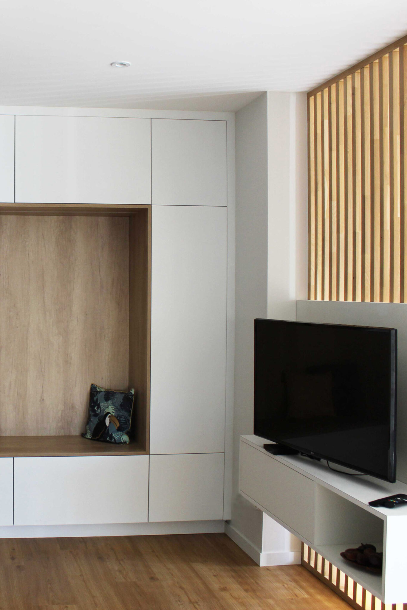 Tasseaux bois déco Réalisation Guerin Bremaud