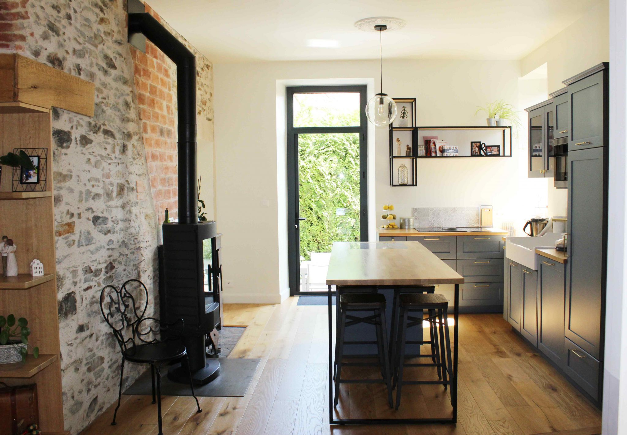 Une cuisine de campagne et sa touche moderne