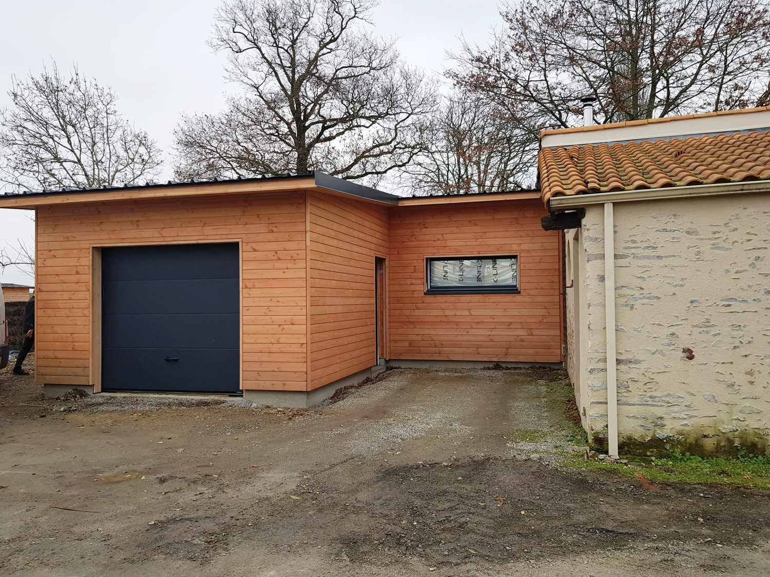 Extension bois maison vendée - Réalisation Guerin Bremaud